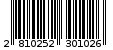 Γραμμωτός κωδικός 2810252301026