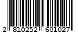 Γραμμωτός κωδικός 2810252601027