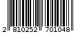 Γραμμωτός κωδικός 2810252701048