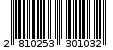 Γραμμωτός κωδικός 2810253301032