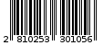 Γραμμωτός κωδικός 2810253301056