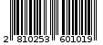 Γραμμωτός κωδικός 2810253601019