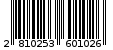 Γραμμωτός κωδικός 2810253601026