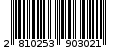 Γραμμωτός κωδικός 2810253903021