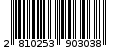 Γραμμωτός κωδικός 2810253903038