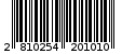 Γραμμωτός κωδικός 2810254201010