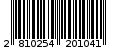 Γραμμωτός κωδικός 2810254201041