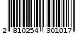 Γραμμωτός κωδικός 2810254301017