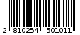 Γραμμωτός κωδικός 2810254501011