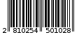 Γραμμωτός κωδικός 2810254501028