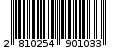 Γραμμωτός κωδικός 2810254901033