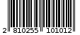 Γραμμωτός κωδικός 2810255101012