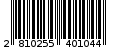 Γραμμωτός κωδικός 2810255401044