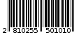 Γραμμωτός κωδικός 2810255501010
