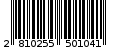 Γραμμωτός κωδικός 2810255501041