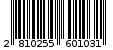 Γραμμωτός κωδικός 2810255601031