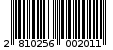Γραμμωτός κωδικός 2810256002011