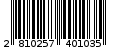 Γραμμωτός κωδικός 2810257401035