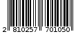Γραμμωτός κωδικός 2810257701050