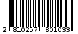 Γραμμωτός κωδικός 2810257801033