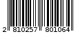 Γραμμωτός κωδικός 2810257801064