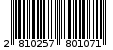 Γραμμωτός κωδικός 2810257801071