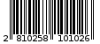 Γραμμωτός κωδικός 2810258101026