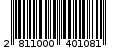 Γραμμωτός κωδικός 2811000401081