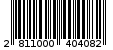 Γραμμωτός κωδικός 2811000404082
