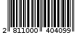 Γραμμωτός κωδικός 2811000404099