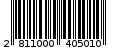 Γραμμωτός κωδικός 2811000405010