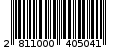 Γραμμωτός κωδικός 2811000405041