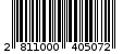 Γραμμωτός κωδικός 2811000405072