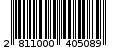 Γραμμωτός κωδικός 2811000405089