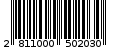 Γραμμωτός κωδικός 2811000502030