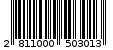 Γραμμωτός κωδικός 2811000503013