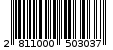 Γραμμωτός κωδικός 2811000503037