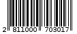Γραμμωτός κωδικός 2811000703017