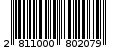 Γραμμωτός κωδικός 2811000802079