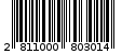 Γραμμωτός κωδικός 2811000803014