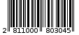 Γραμμωτός κωδικός 2811000803045