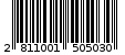Γραμμωτός κωδικός 2811001505030
