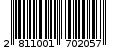 Γραμμωτός κωδικός 2811001702057