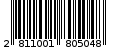 Γραμμωτός κωδικός 2811001805048
