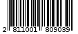 Γραμμωτός κωδικός 2811001809039