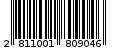 Γραμμωτός κωδικός 2811001809046