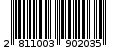 Γραμμωτός κωδικός 2811003902035