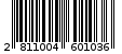 Γραμμωτός κωδικός 2811004601036