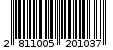 Γραμμωτός κωδικός 2811005201037