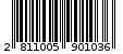 Γραμμωτός κωδικός 2811005901036